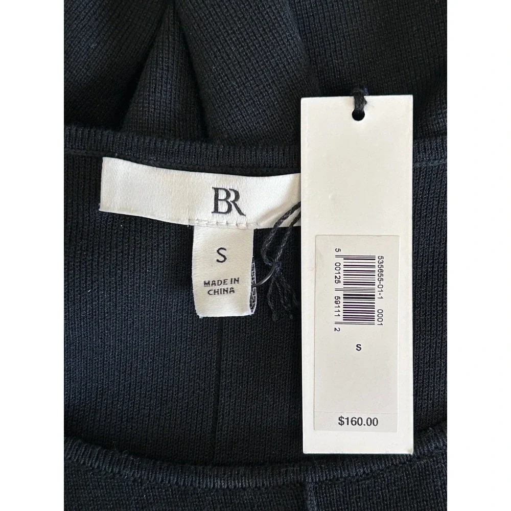 NWT Banana Republic Black Knit Midi Dress Size Small Classic LBD Holiday Party‎ - Picture 4 of 8
